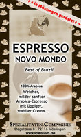 Espresso Brasilien Novo Mondo Arabica 1000g