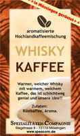Whisky Röstkaffee aromatisiert 500g