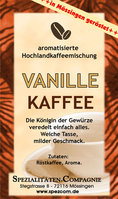 Vanille Röstkaffee aromatisiert 500g