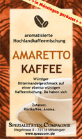 Amaretto-Kaffee aromatisierter Röstkaffee 500g