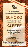 Schoko-Sahne Creme Röstkaffee aromatisiert 500g